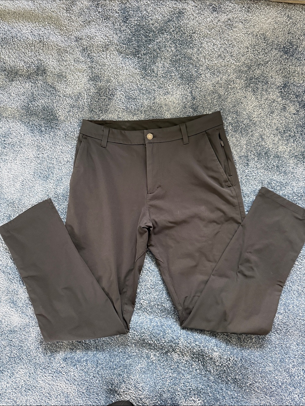 lululemon athletica Men's Black Stretch Chinos
